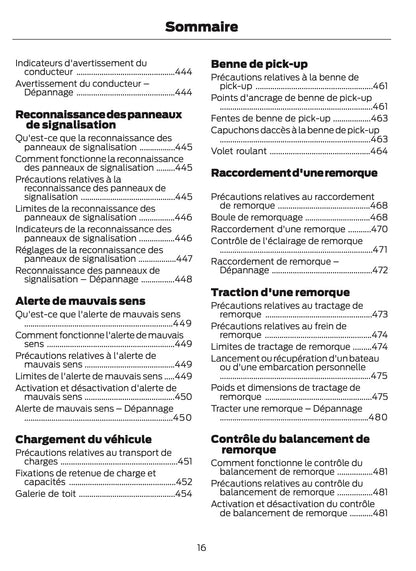 2024-2025 Ford Ranger Owner's Manual | French