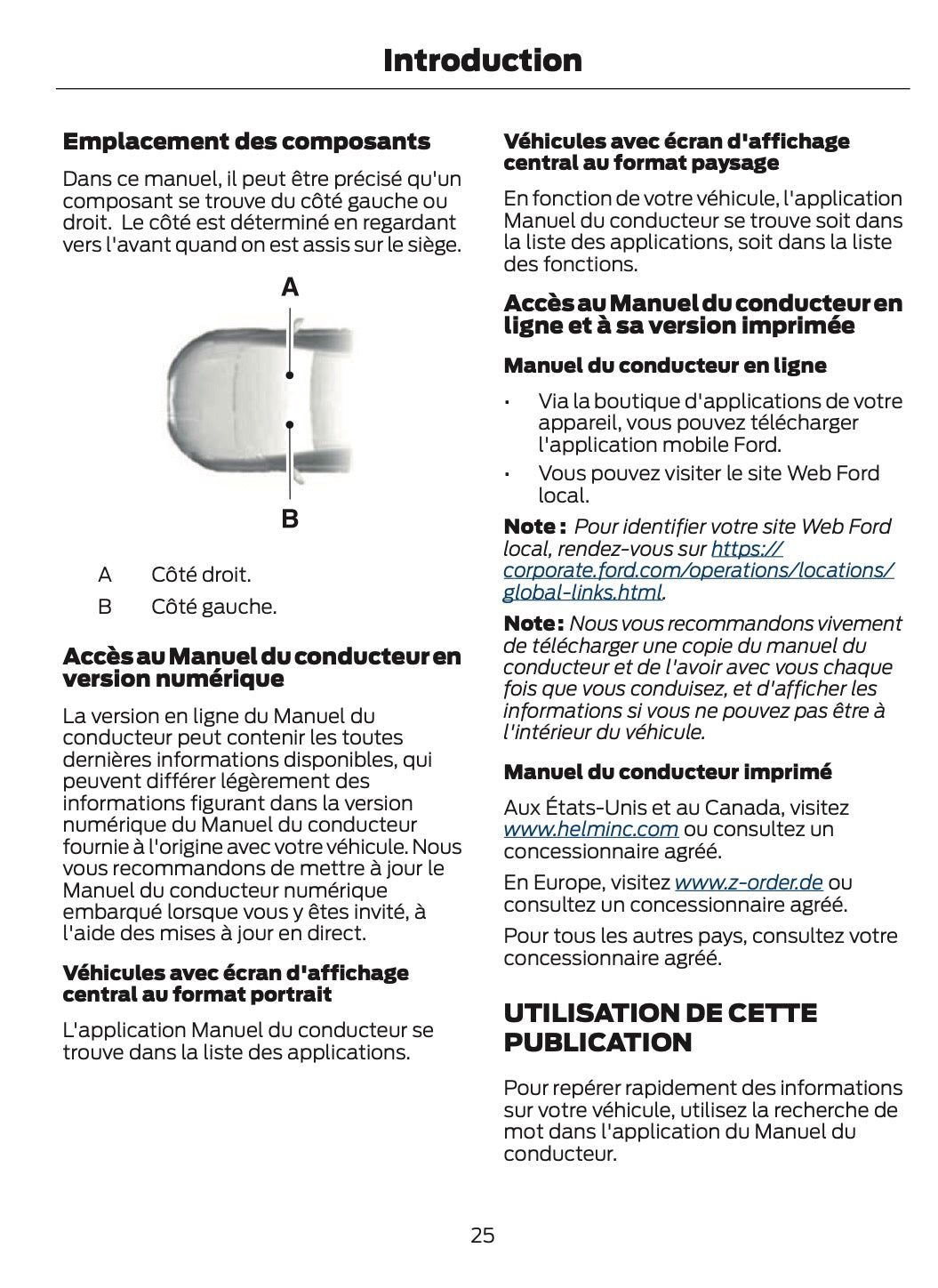 2024-2025 Ford Ranger Owner's Manual | French