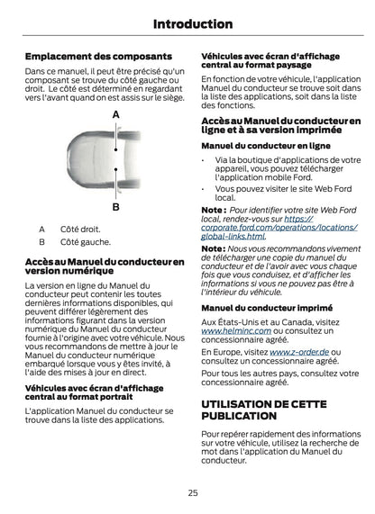 2024-2025 Ford Ranger Owner's Manual | French