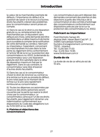 2024-2025 Ford Ranger Owner's Manual | French