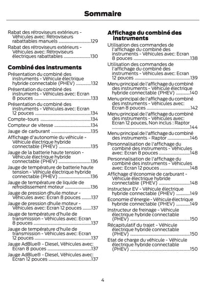 2024-2025 Ford Ranger Owner's Manual | French
