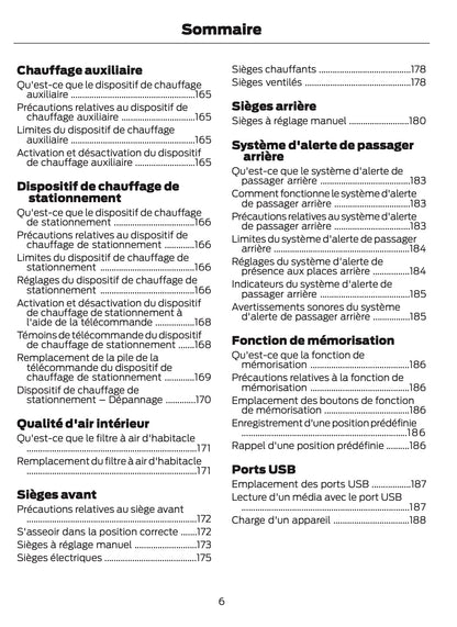 2024-2025 Ford Ranger Owner's Manual | French