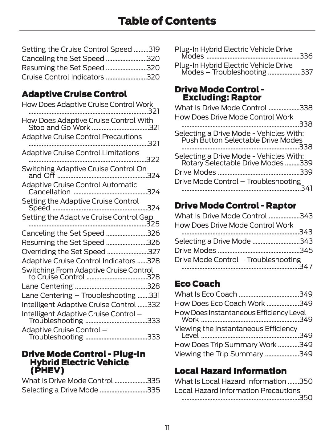 2024-2025 Ford Ranger Owner's Manual | English