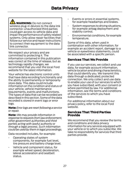 2024-2025 Ford Ranger Owner's Manual | English