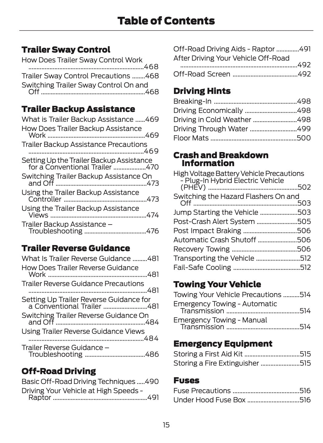2026 Ford Ranger Owner's Manual | English