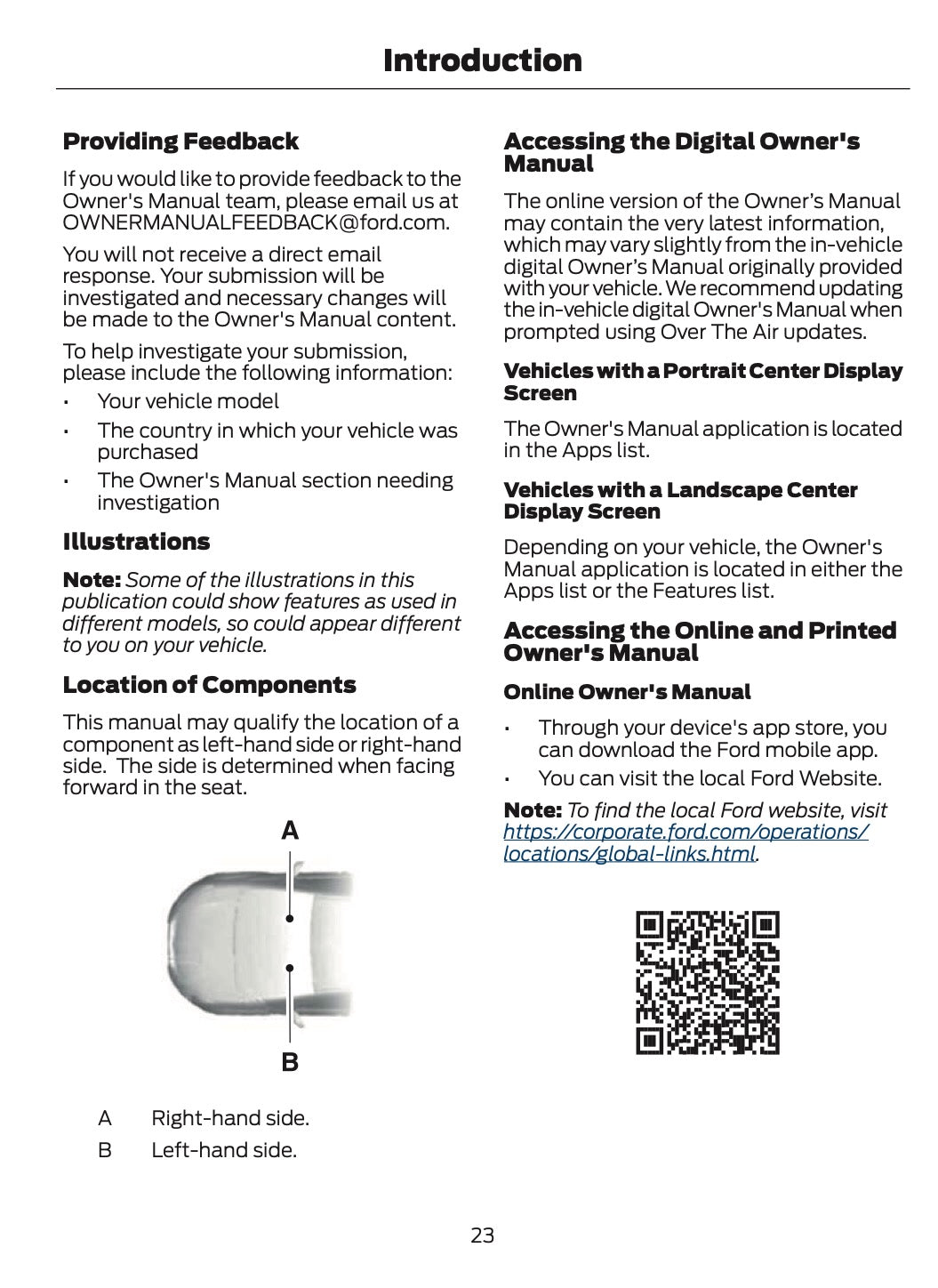 2026 Ford Ranger Owner's Manual | English