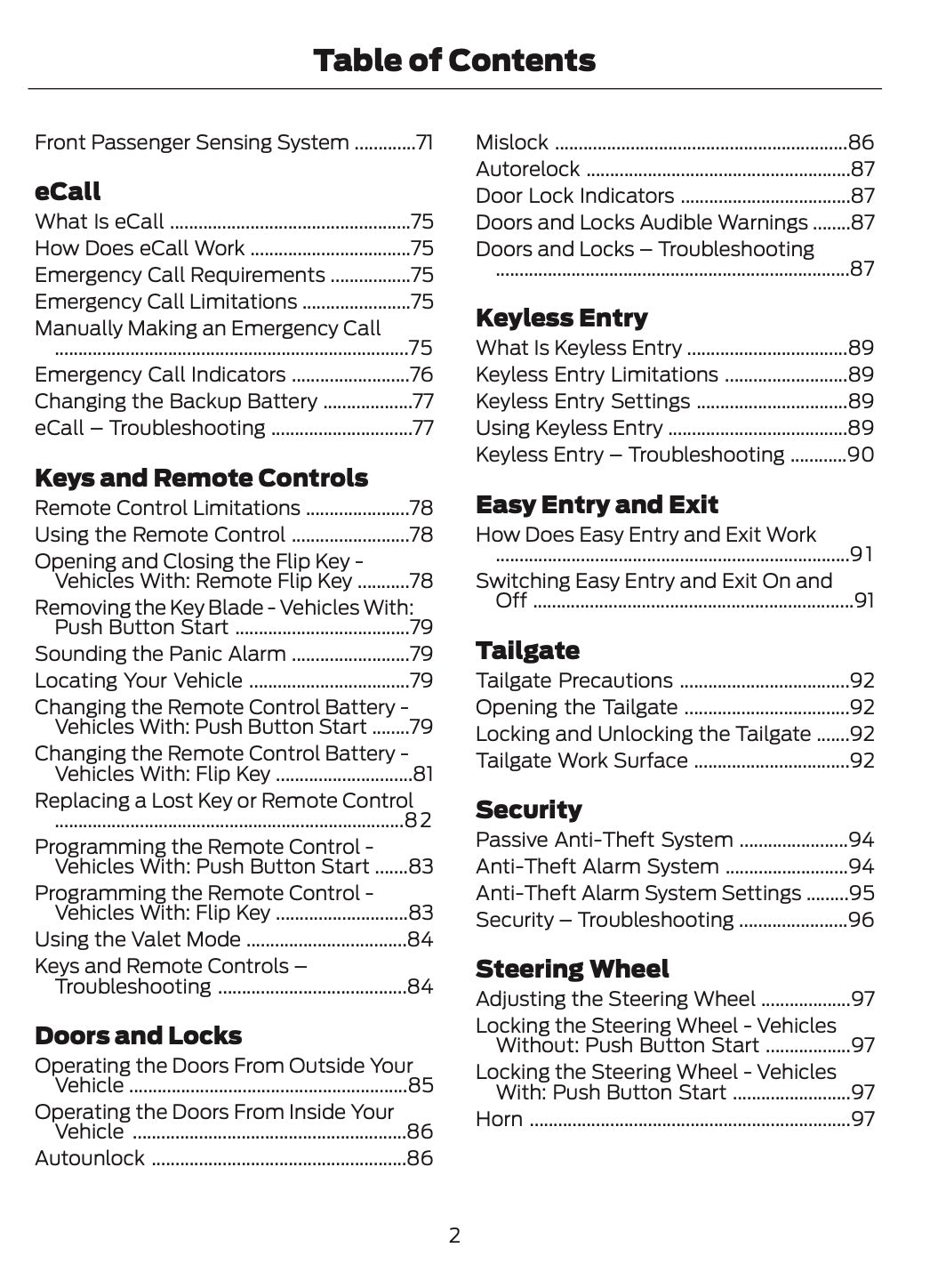 2026 Ford Ranger Owner's Manual | English