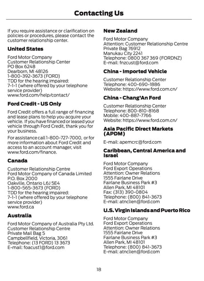 2025 Ford Ranger Owner's Manual | English US