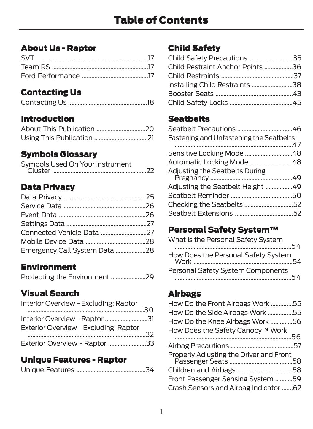 2025 Ford Ranger Owner's Manual | English US