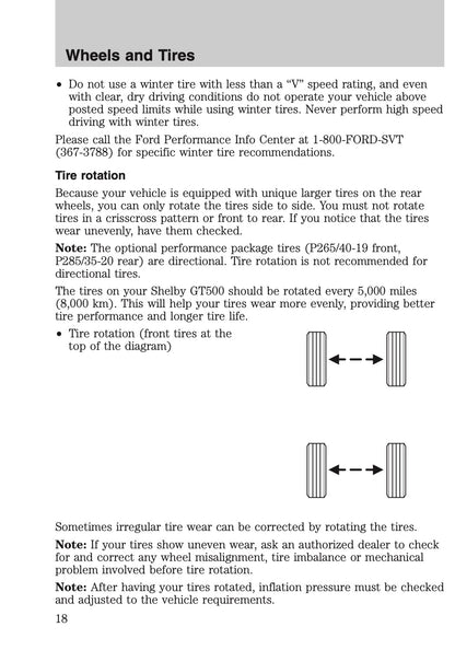 2012 Ford Shelby GT500 Supplement Manual | English