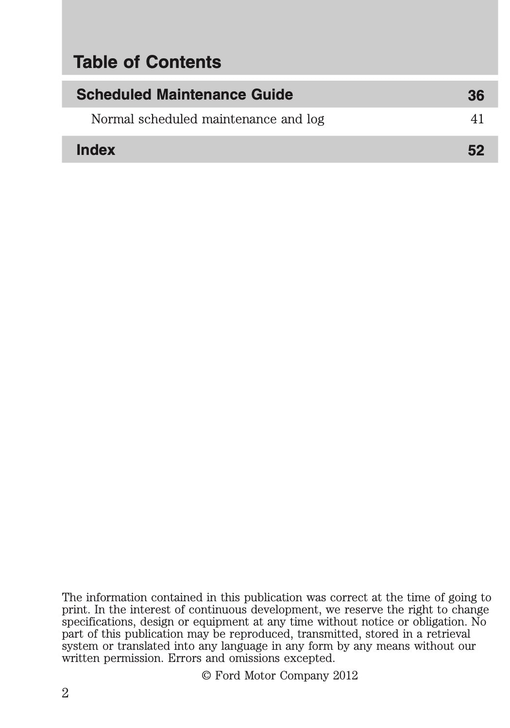 2012 Ford Shelby GT500 Supplement Manual | English