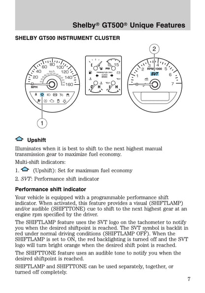 2012 Ford Shelby GT500 Supplement Manual | English