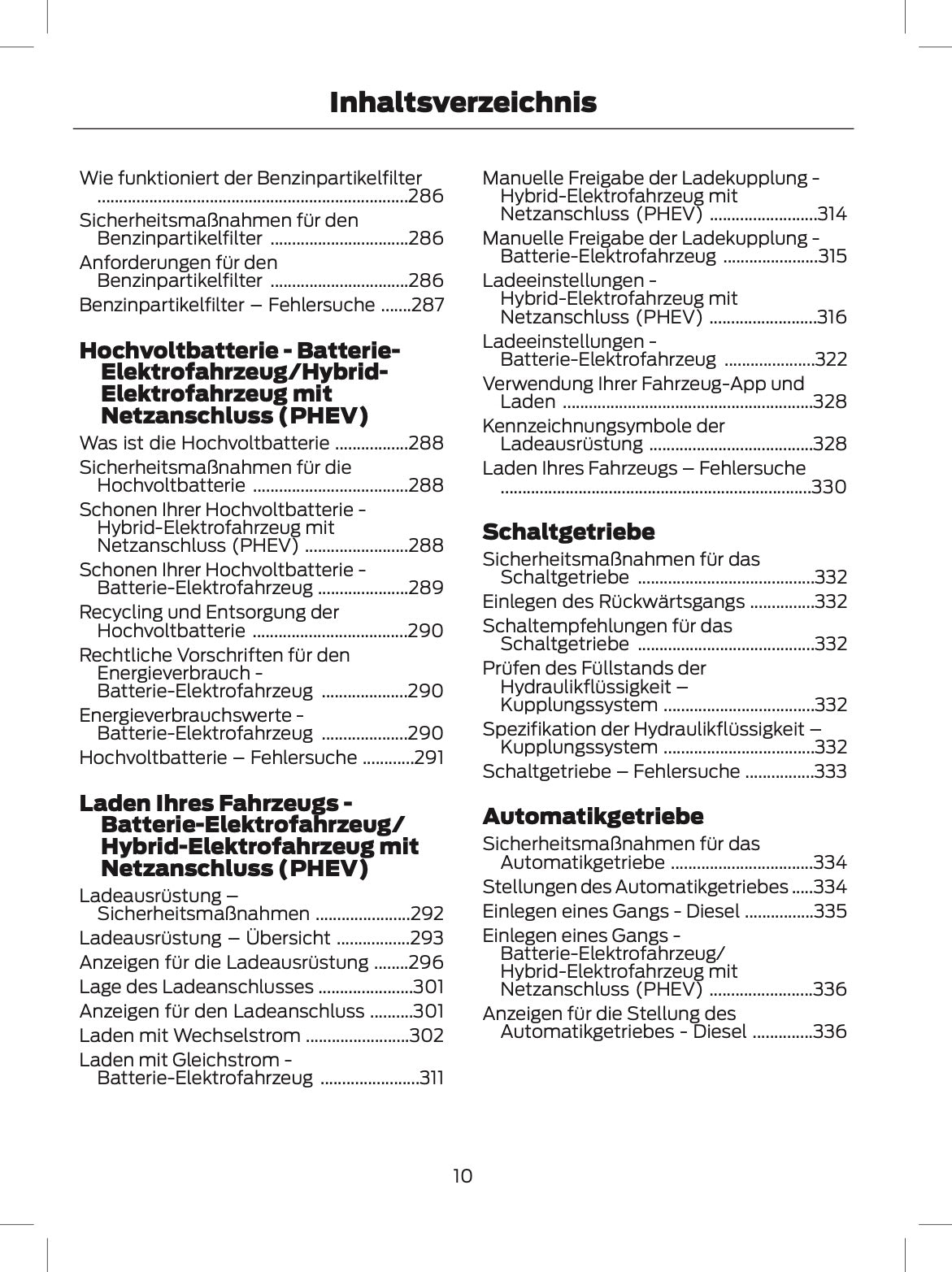 2024 Ford Tourneo Custom/Transit Custom Bedienungsanleitung | Deutsch