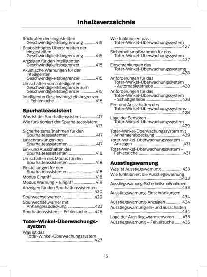 2024 Ford Tourneo Custom/Transit Custom Bedienungsanleitung | Deutsch