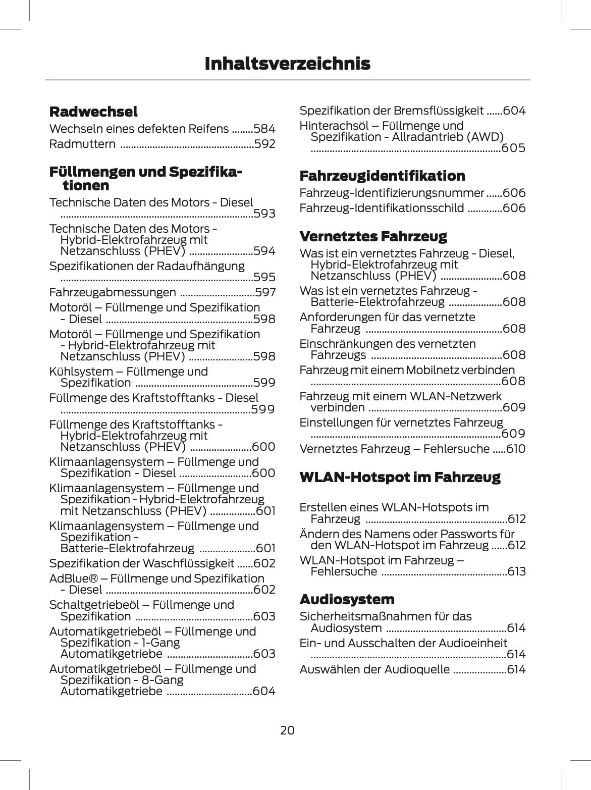 2024 Ford Tourneo Custom/Transit Custom Bedienungsanleitung | Deutsch