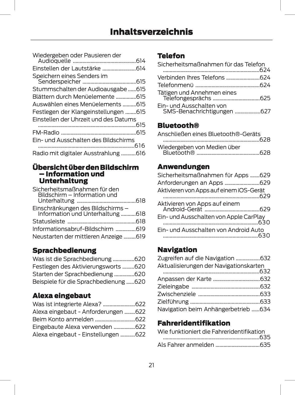 2024 Ford Tourneo Custom/Transit Custom Bedienungsanleitung | Deutsch