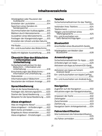 2024 Ford Tourneo Custom/Transit Custom Bedienungsanleitung | Deutsch