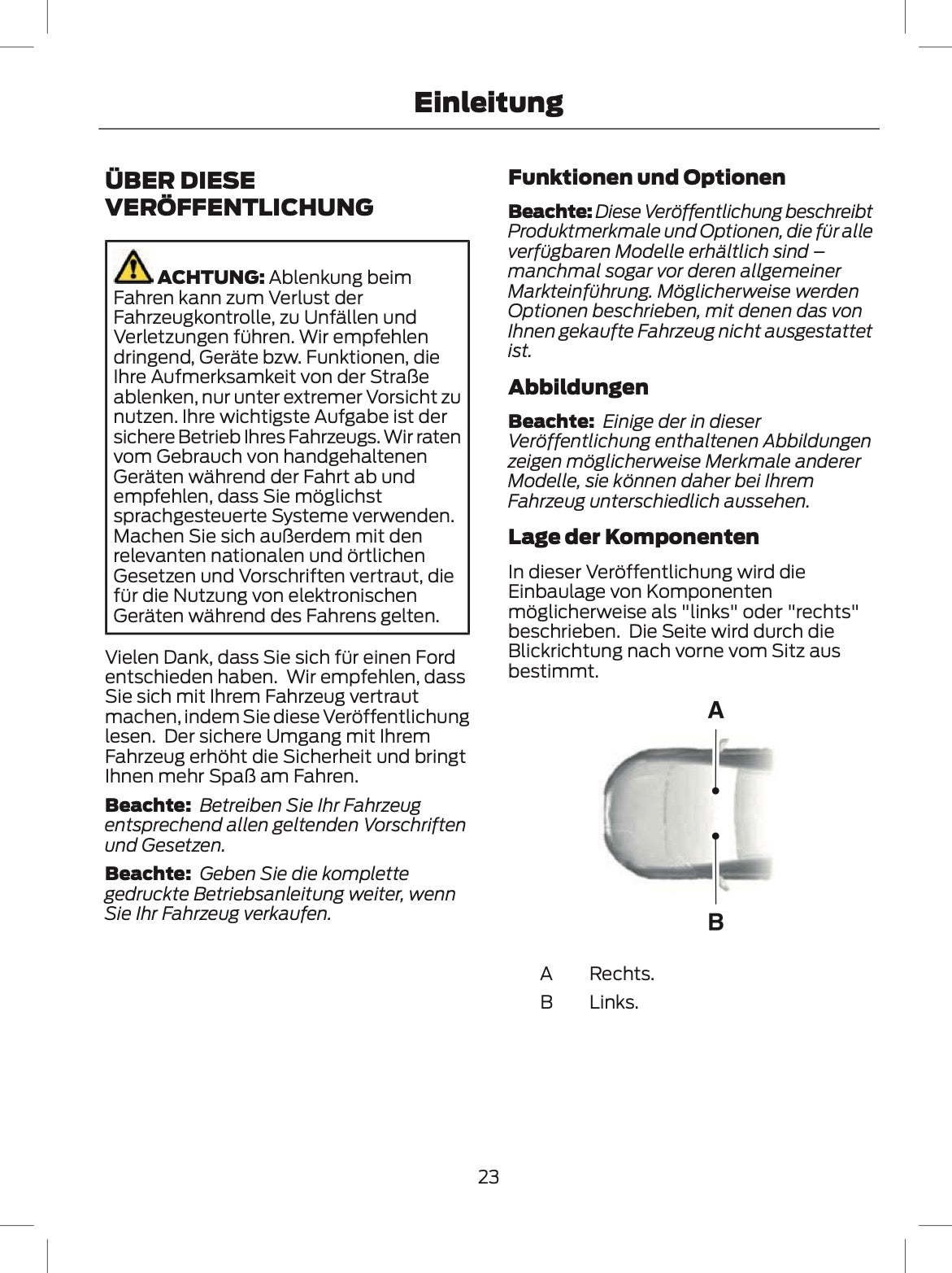2024 Ford Tourneo Custom/Transit Custom Bedienungsanleitung | Deutsch