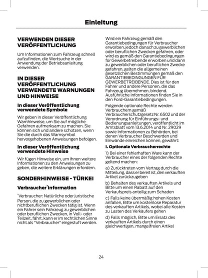 2024 Ford Tourneo Custom/Transit Custom Bedienungsanleitung | Deutsch