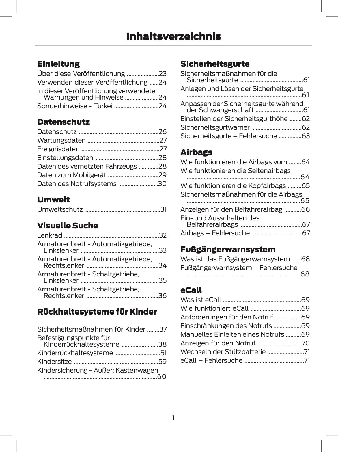 2024 Ford Tourneo Custom/Transit Custom Bedienungsanleitung | Deutsch