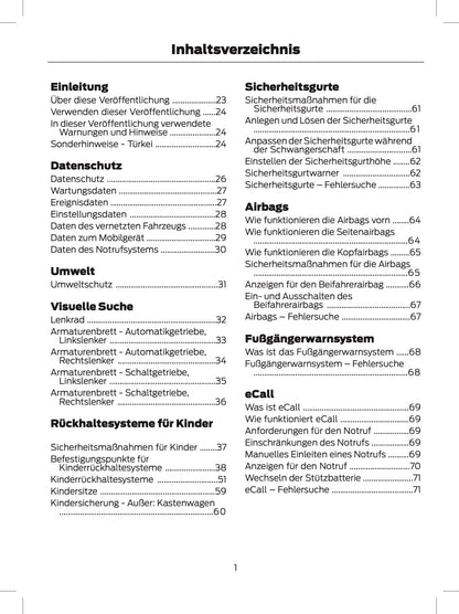 2024 Ford Tourneo Custom/Transit Custom Bedienungsanleitung | Deutsch