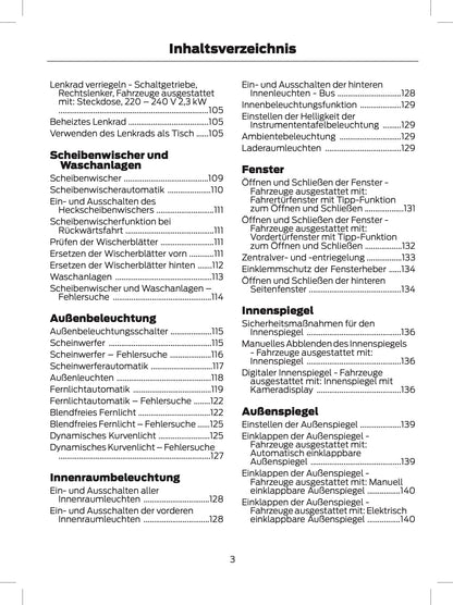 2024 Ford Tourneo Custom/Transit Custom Bedienungsanleitung | Deutsch