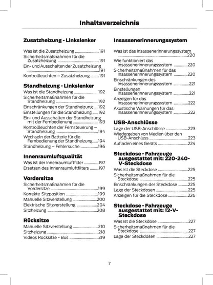 2024 Ford Tourneo Custom/Transit Custom Bedienungsanleitung | Deutsch