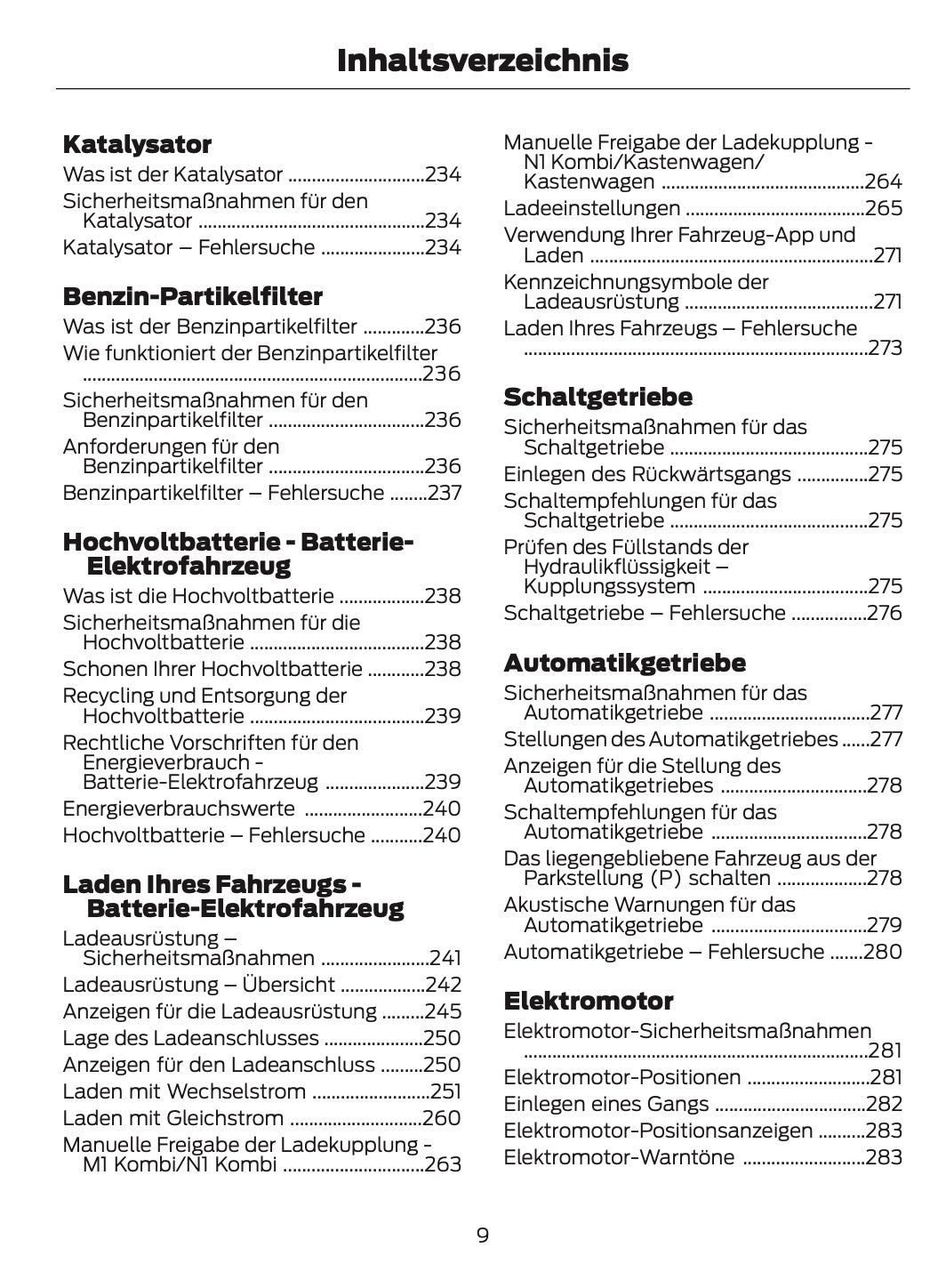 2024-2025 Ford Tourneo Courier/Transit Courier Bedienungsanleitung | Deutsch