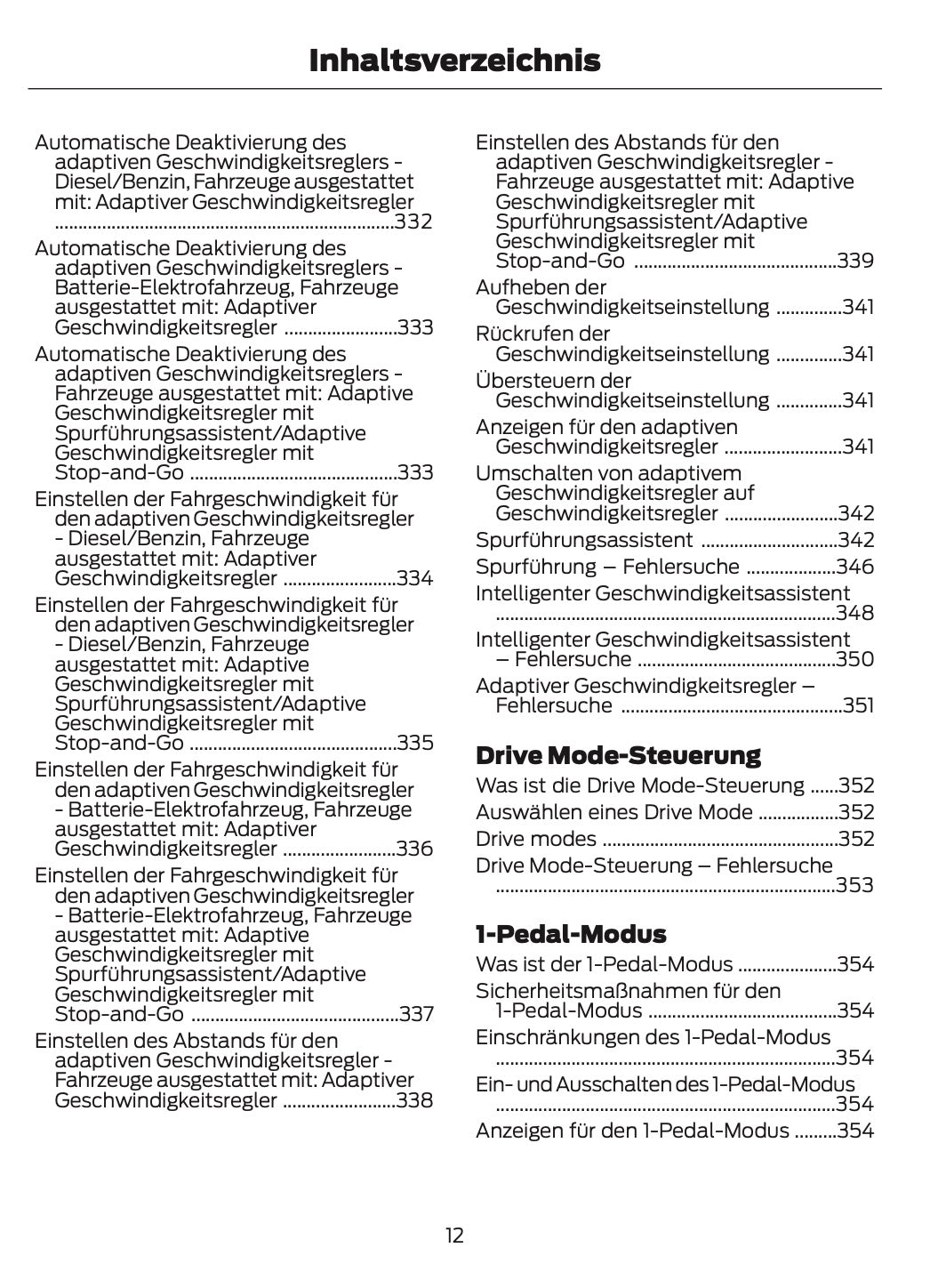 2024-2025 Ford Tourneo Courier/Transit Courier Bedienungsanleitung | Deutsch