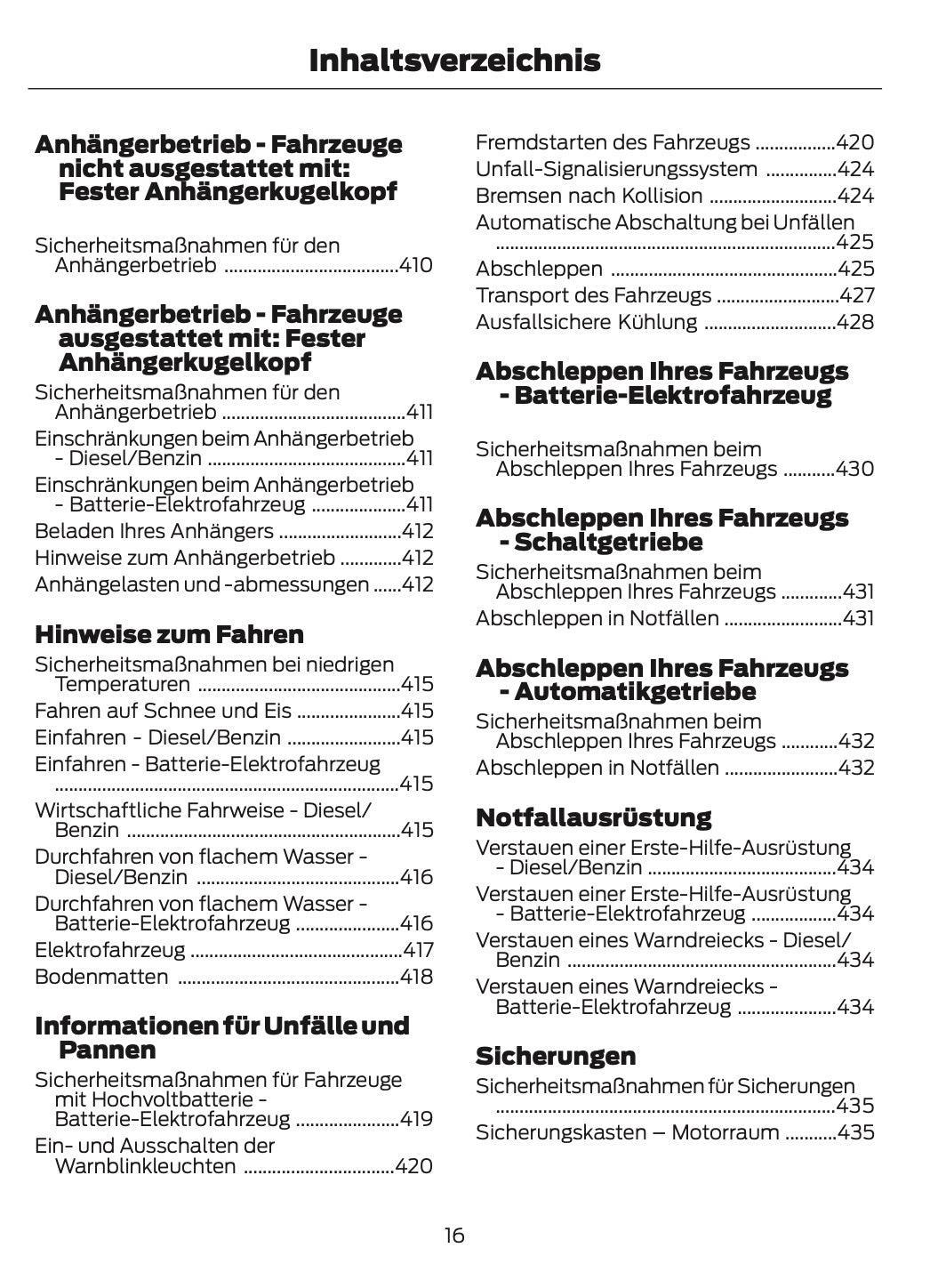 2024-2025 Ford Tourneo Courier/Transit Courier Bedienungsanleitung | Deutsch