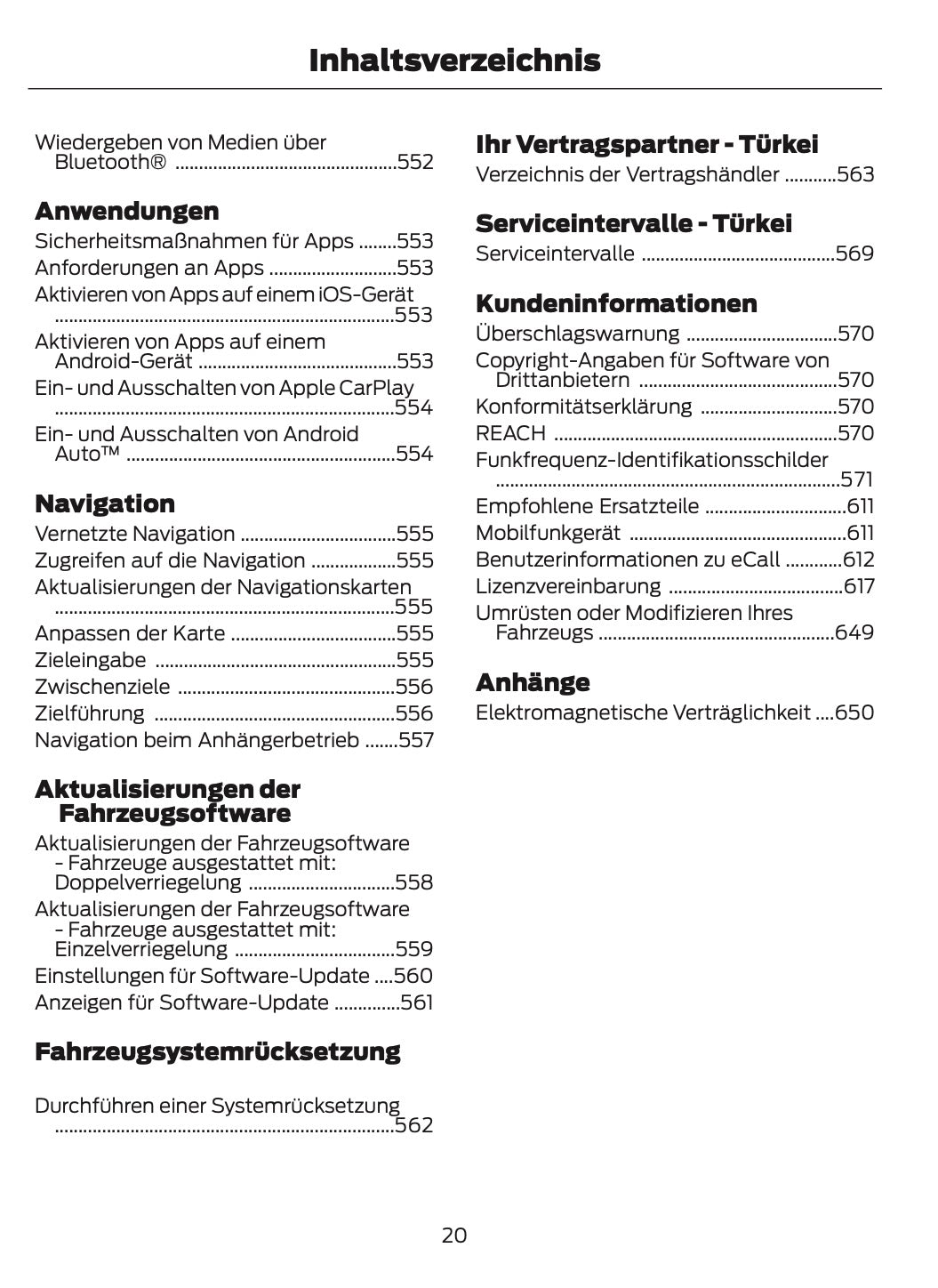 2024-2025 Ford Tourneo Courier/Transit Courier Bedienungsanleitung | Deutsch