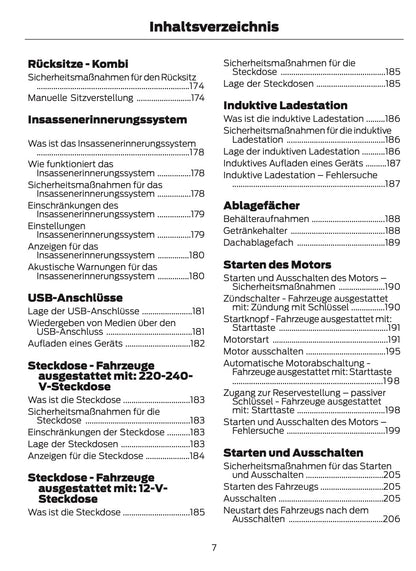 2024-2025 Ford Tourneo Courier/Transit Courier Bedienungsanleitung | Deutsch
