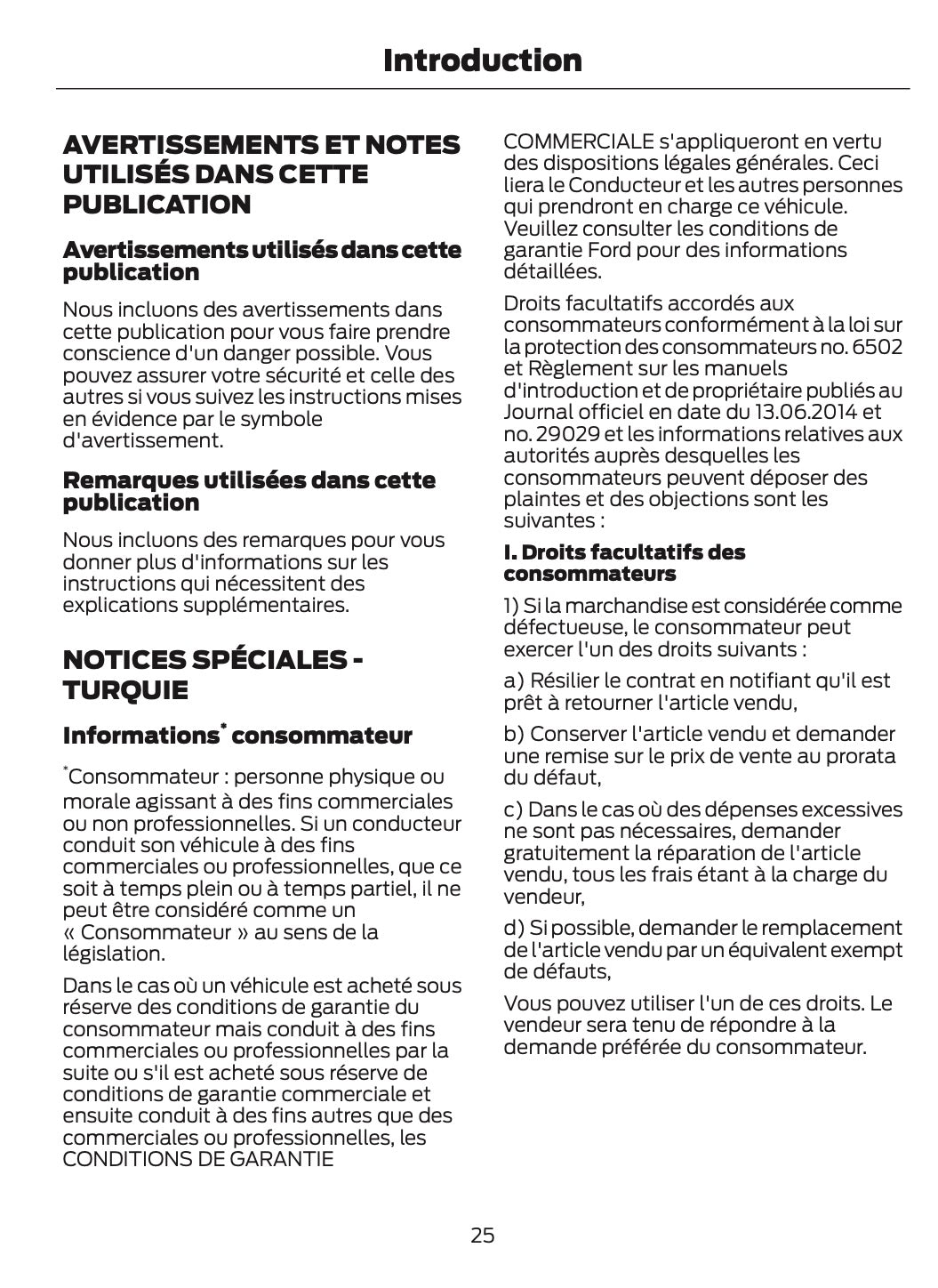 2024-2025 Ford Tourneo Courier/Transit Courier Manuel du propriétaire | Français