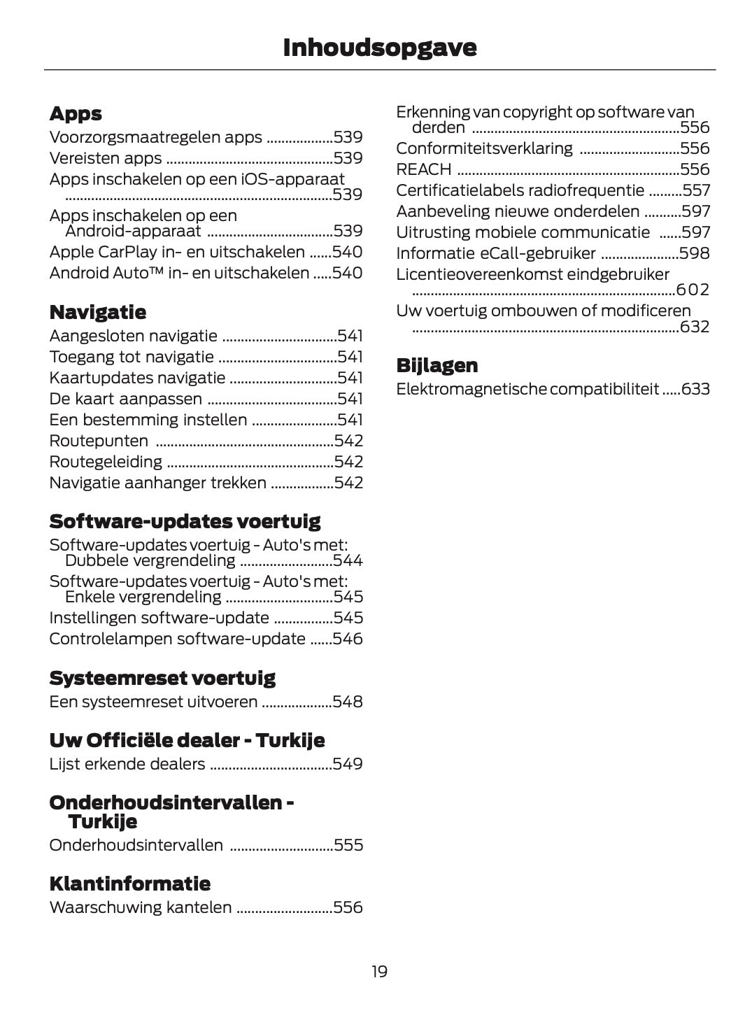 2024-2025 Ford Tourneo Courier/Transit Courier Owner's Manual | Dutch