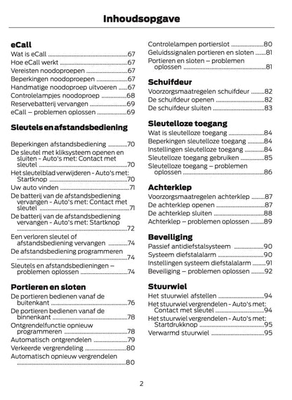 2024-2025 Ford Tourneo Courier/Transit Courier Owner's Manual | Dutch