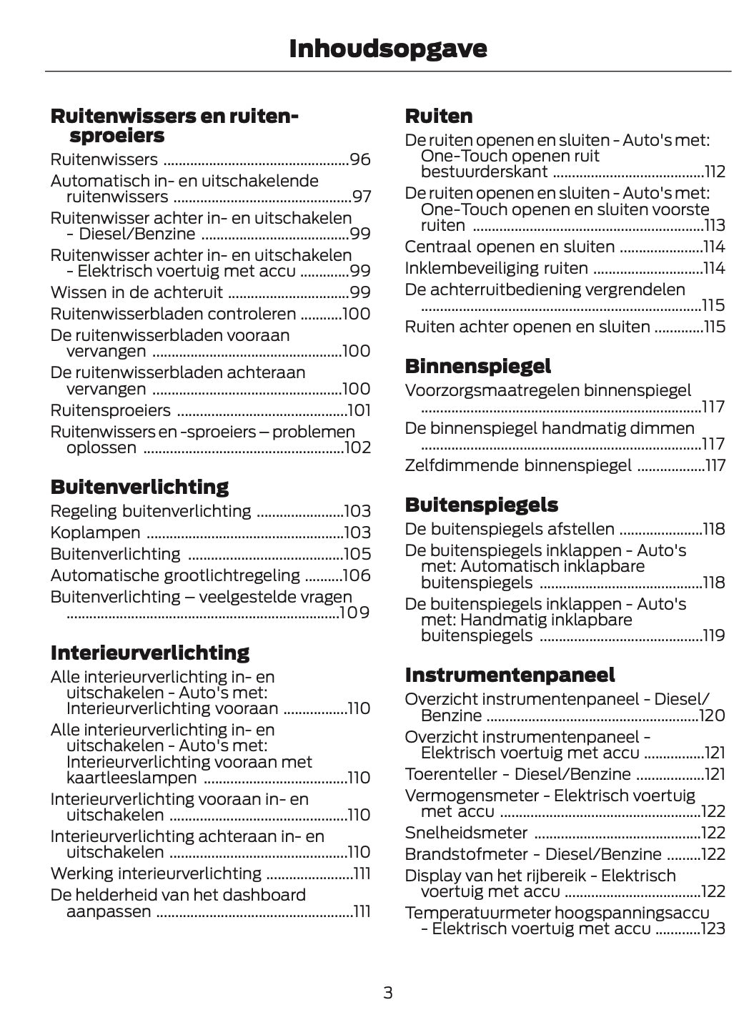 2024-2025 Ford Tourneo Courier/Transit Courier Owner's Manual | Dutch