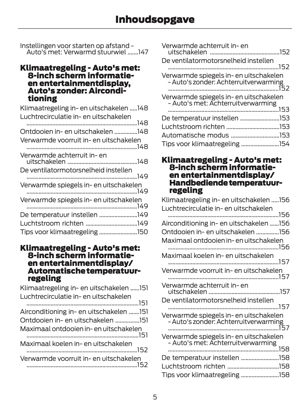 2024-2025 Ford Tourneo Courier/Transit Courier Owner's Manual | Dutch