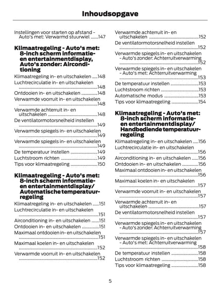 2024-2025 Ford Tourneo Courier/Transit Courier Owner's Manual | Dutch