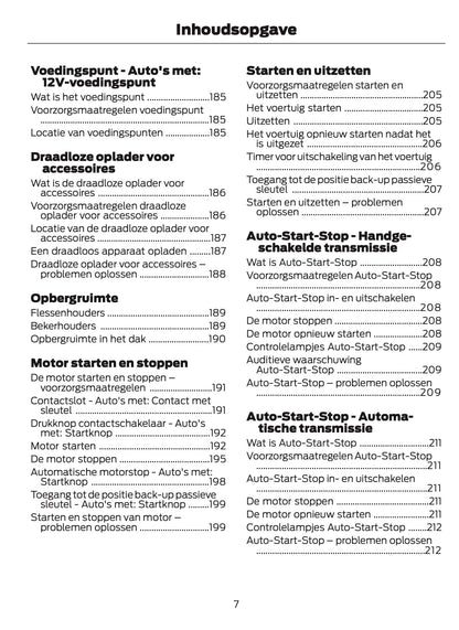 2024-2025 Ford Tourneo Courier/Transit Courier Owner's Manual | Dutch
