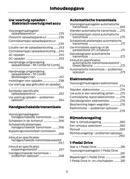 2026 Ford Tourneo Courier/Transit Courier Gebruikershandleiding | Nederlands