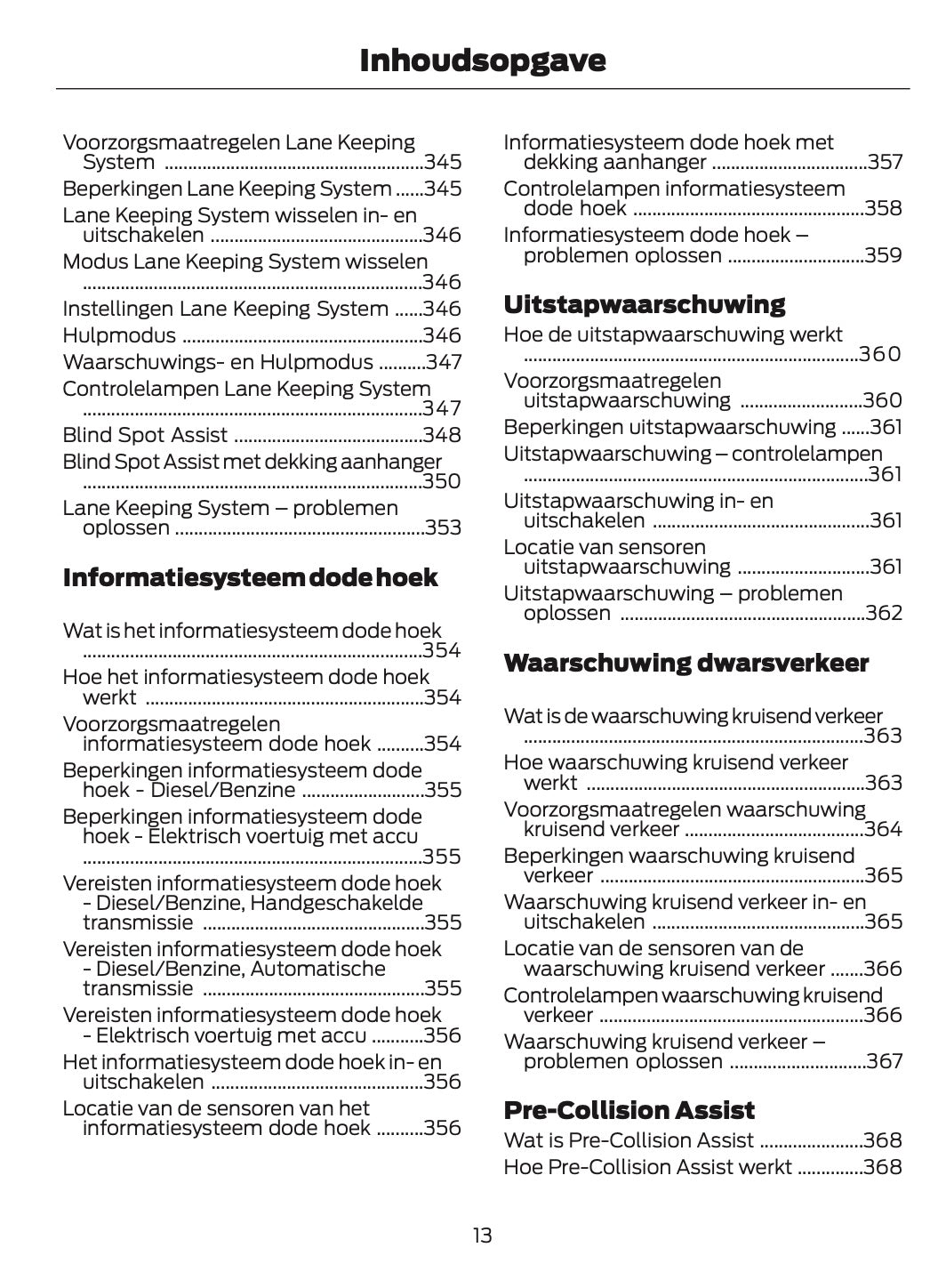 2026 Ford Tourneo Courier/Transit Courier Gebruikershandleiding | Nederlands