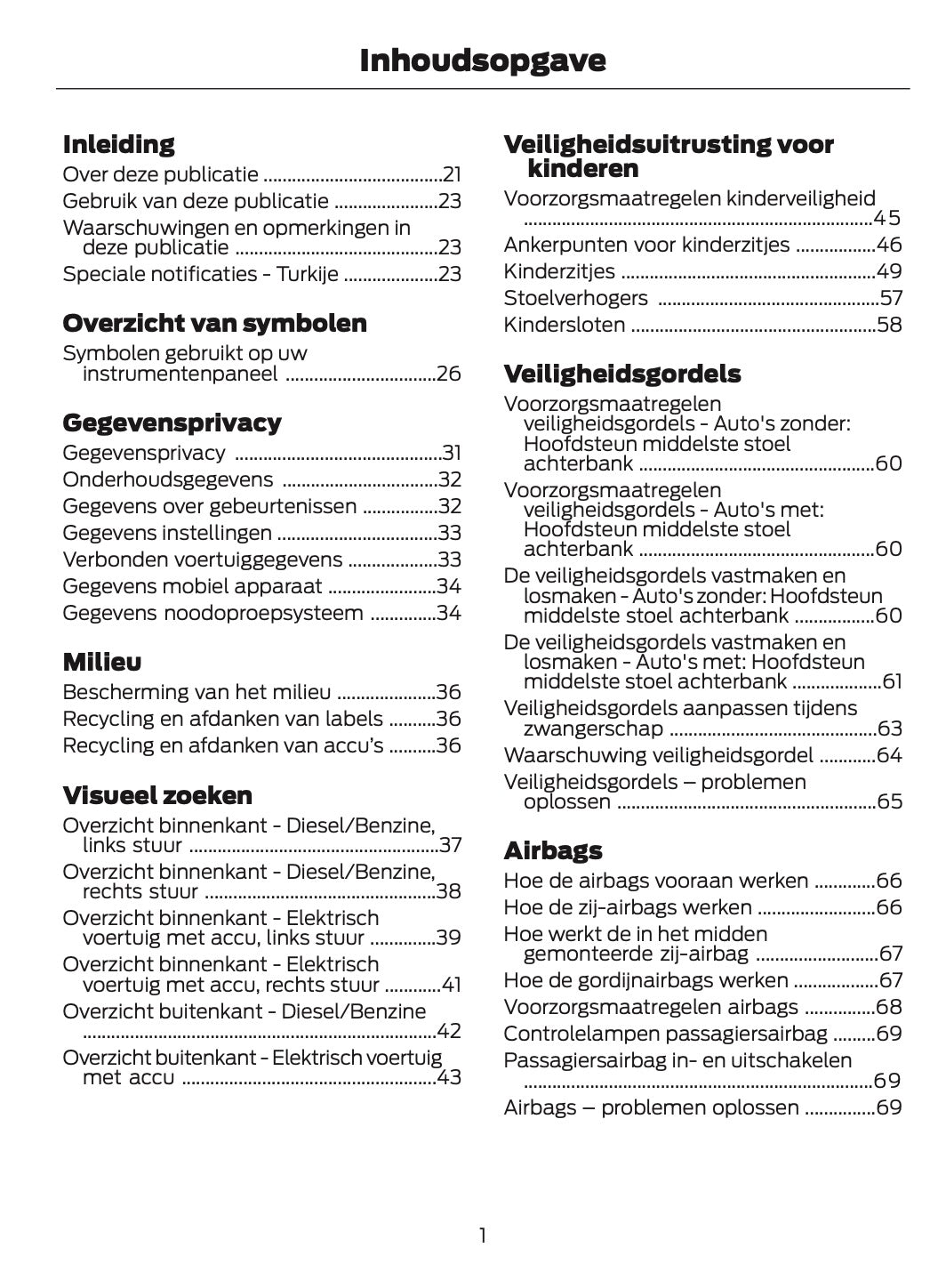2026 Ford Tourneo Courier/Transit Courier Gebruikershandleiding | Nederlands
