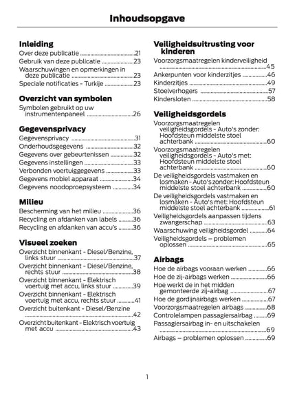 2026 Ford Tourneo Courier/Transit Courier Gebruikershandleiding | Nederlands