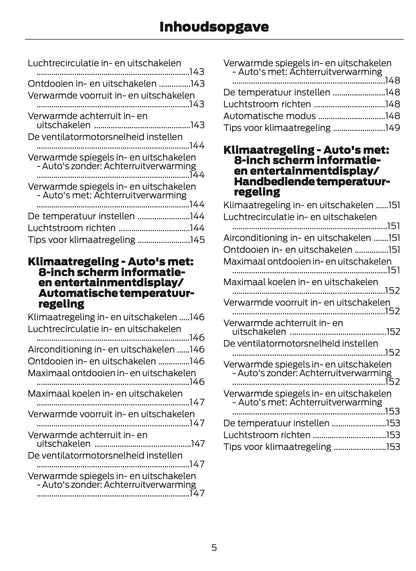 2026 Ford Tourneo Courier/Transit Courier Gebruikershandleiding | Nederlands