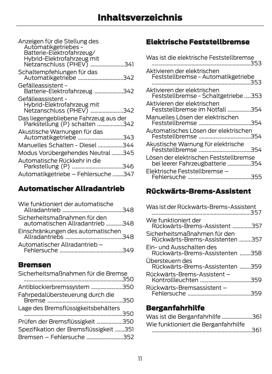 2024-2025 Ford Tourneo Custom/Transit Custom Bedienungsanleitung | Deutsch