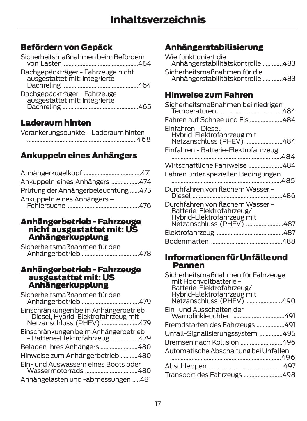 2024-2025 Ford Tourneo Custom/Transit Custom Bedienungsanleitung | Deutsch