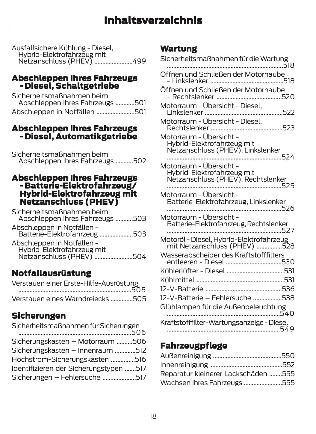 2024-2025 Ford Tourneo Custom/Transit Custom Bedienungsanleitung | Deutsch