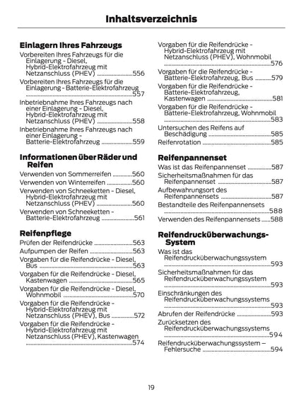 2024-2025 Ford Tourneo Custom/Transit Custom Bedienungsanleitung | Deutsch