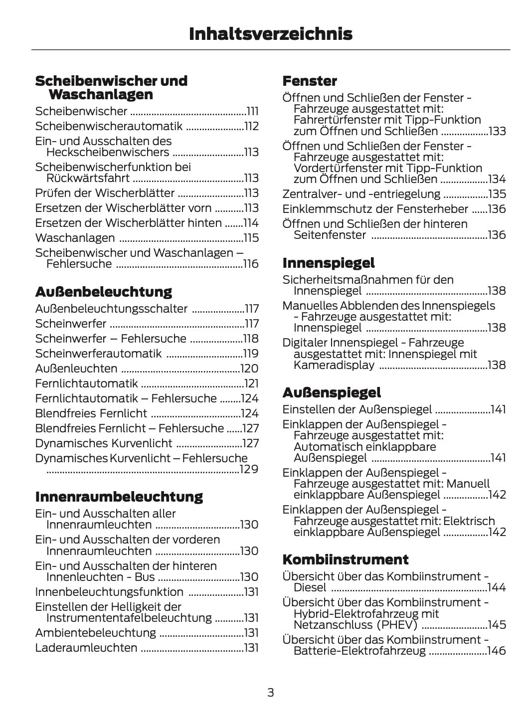 2024-2025 Ford Tourneo Custom/Transit Custom Bedienungsanleitung | Deutsch