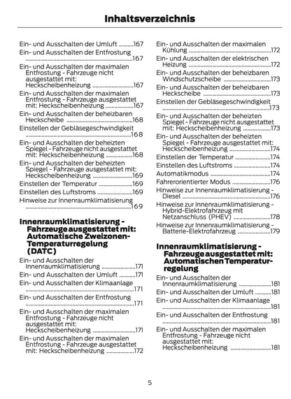 2024-2025 Ford Tourneo Custom/Transit Custom Bedienungsanleitung | Deutsch
